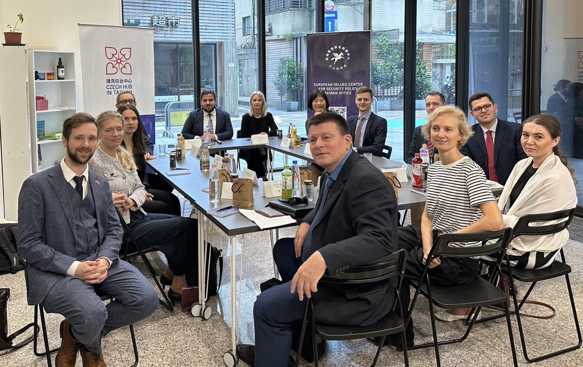 As fm president <a href="/iingwen/">蔡英文 Tsai Ing-wen</a> gears up for her historic visit to Europe, I had a great pleasure of hosting the European Opinion Leaders Delegation at the #CzechHub in Taiwan to discuss the current dynamics in #Taiwan-EU relations, with a focus on economic and people-to-people ties.