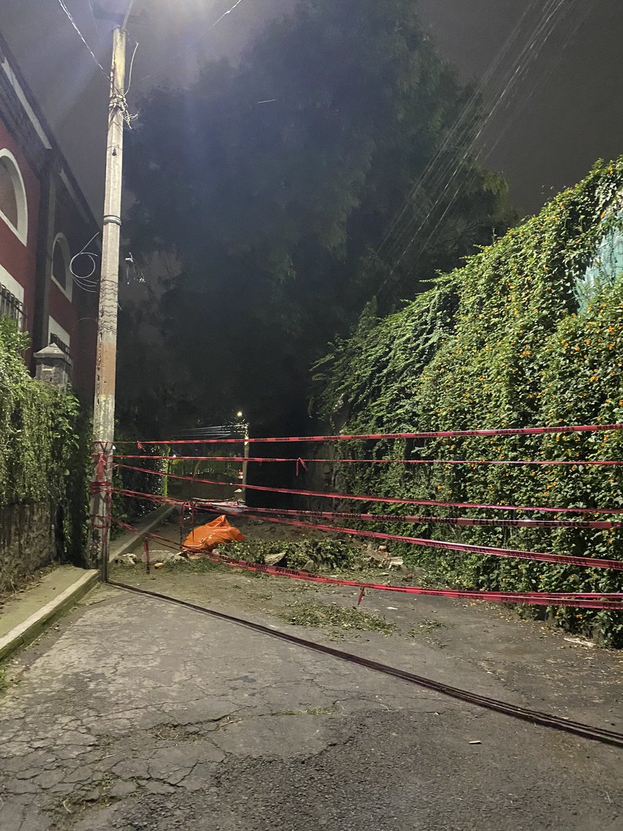 v_spacemonkey's tweet photo. @TlalpanAl @CESACT por favor ayuda para resolver este problema, la barda caída en calle Cruz Verde esquina con insurgentes sur lleva ya dos semanas y volvieron a cerrar Cjon. Carrasco que también lleva semanas en reparación. @ElektraMx https://t.co/KldHCq1mCf