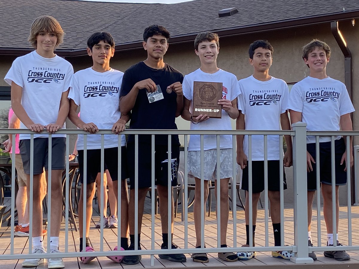 Boys varsity with the 3rd place finish at ECNC and Jr High boys 2nd tonight!  #gojcc