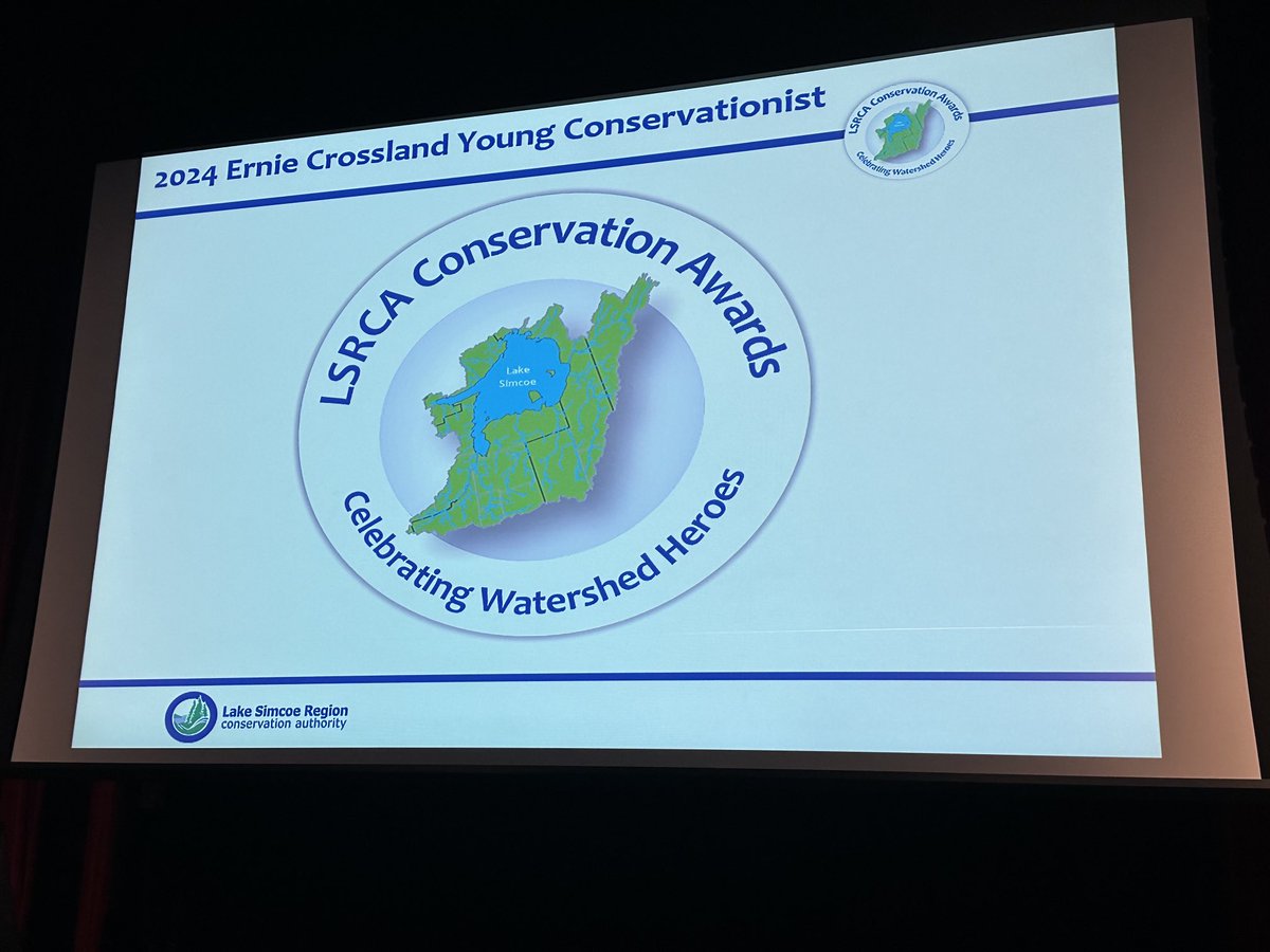 TrustCarolynB's tweet photo. I was honoured to attend the @LSRCA awards where one of my schools received an award for which I nominated them. Congratulations to the Eco Team from RL Graham PS. These students are truly stewards of our land & waters! @YRDSB #Consies #SavingLakeSimcoe #watershedheroes https://t.co/7bcTpv0mnK
