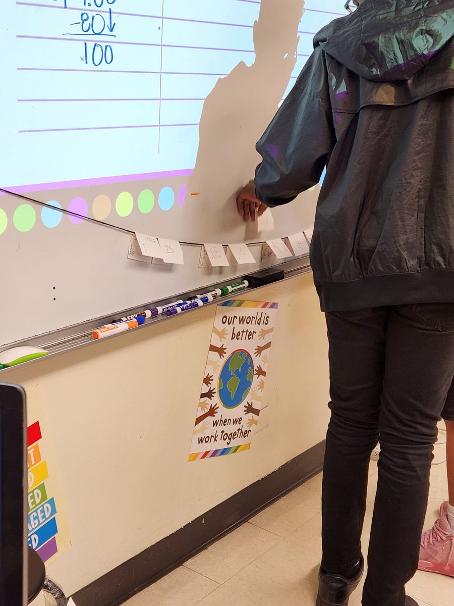 Naomi Cloud (@naomicloud3) on Twitter photo Math students in sixth grade practice conversion, comparison, and ordering of fractions, decimals, and percentages on a number line.
<a href="/NISDJones/">Jones Middle School</a> <a href="/nisdmsmath/">@NISDMSMath</a> Math students in sixth grade practice conversion, comparison, and ordering of fractions, decimals, and percentages on a number line.
<a href="/NISDJones/">Jones Middle School</a> <a href="/nisdmsmath/">@NISDMSMath</a>