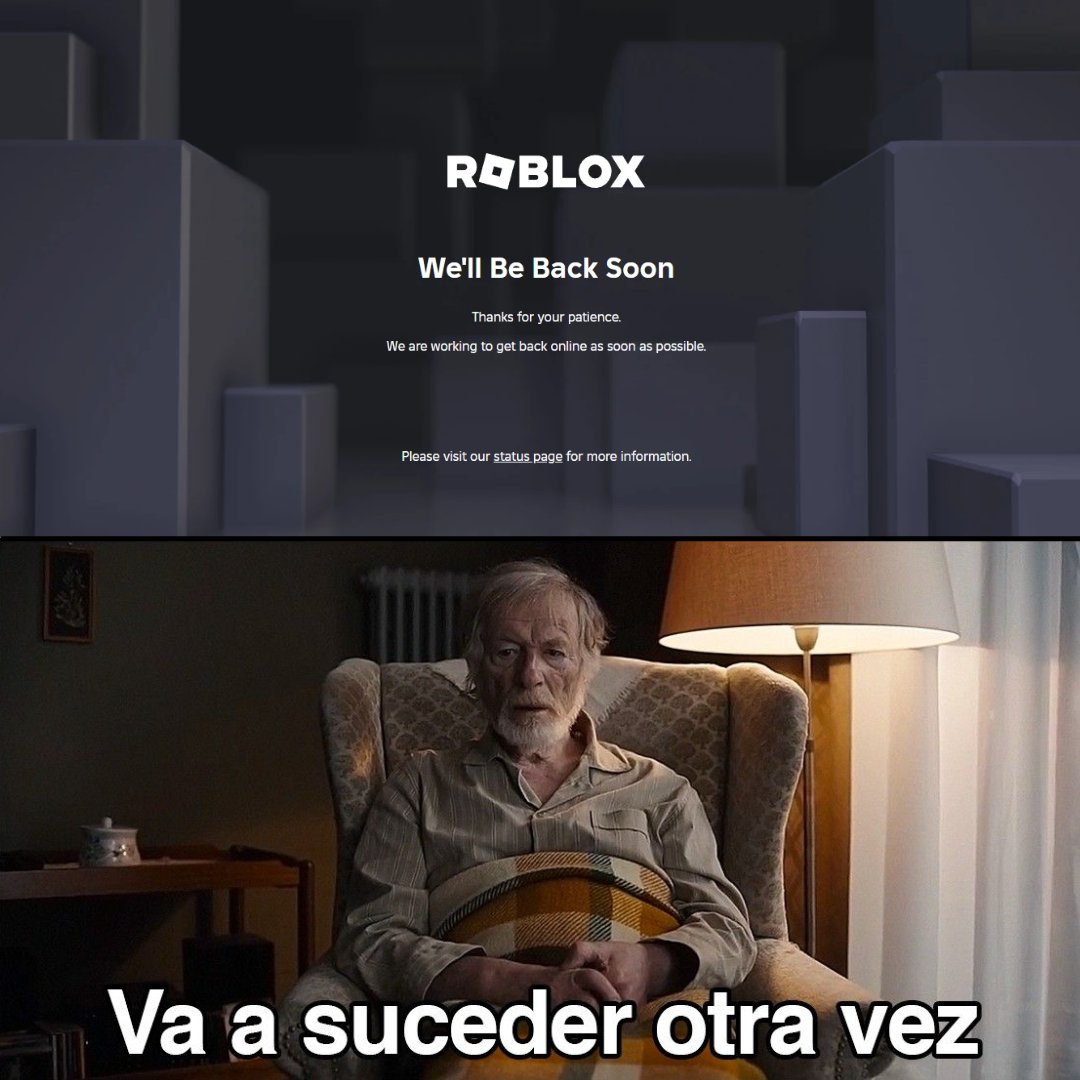 RN_Noticias1's tweet image. Se cae Roblox y recuerdas lo que paso este mismo mes hace 3 años... 😨
#Roblox #RobloxDown #RobloxStatus