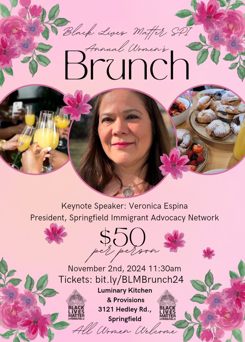 Bit.ly/BLMBrunch24 🎟️

#BlackLivesMatter #Brunch #BLM
#BlackLivesMatterSPI #BLMSPI 
#WomenSupportingWomen #EmpoweredWomenEmpowerWomem