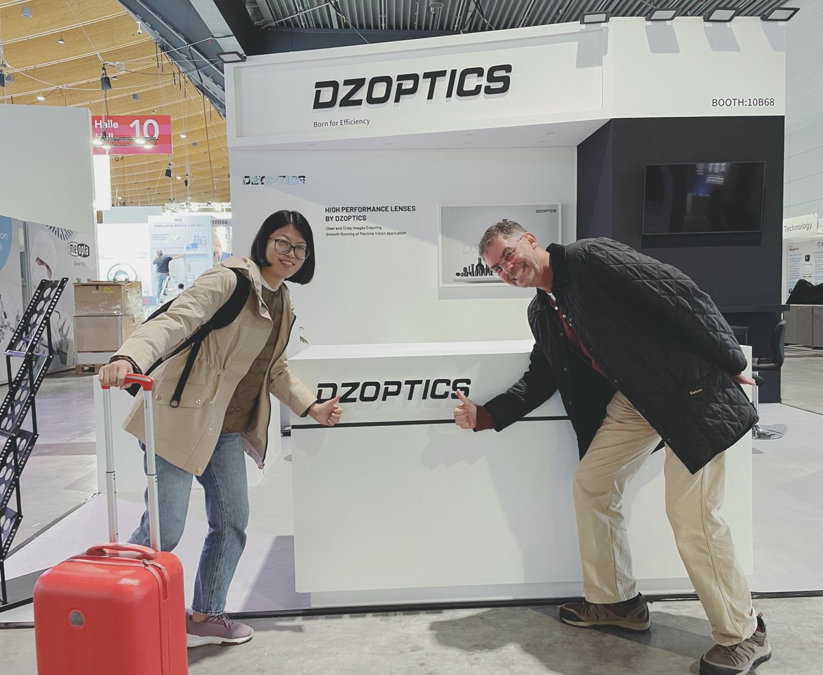 DZOptics's tweet image. It was our first day in VISION trade fair at Messe Stuttgart!
Welcome to our 👉 Booth: HALL 10/ STAND B68!
It must be the nearest distance we could do! 🤣  
🤗PS: Use the code——DZOPTICS2024 and enter the official website 👉 vision-fair.de/tickets for the ticket.
#Vision #image