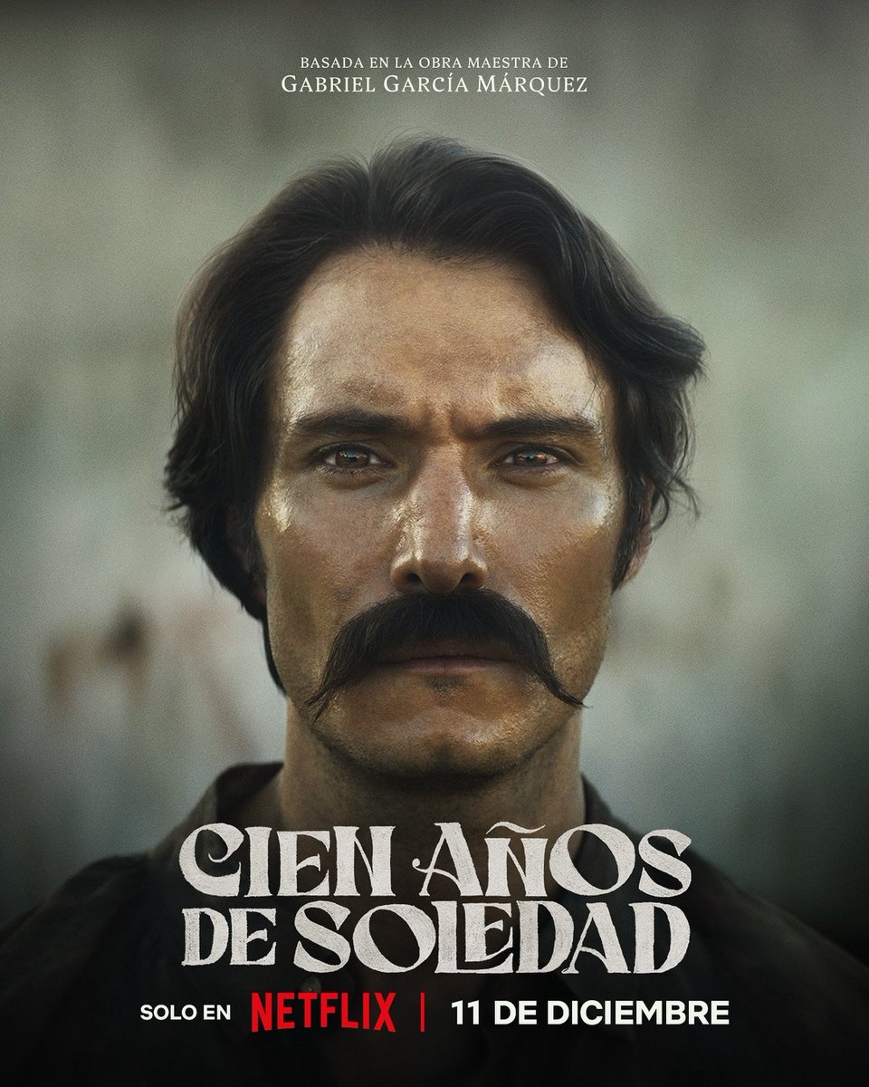 #Series 📜 Mira el primer poster oficial de #CienAñosDeSoledad basada en la obra maestra de #GabrielGarcíaMárquez, su estreno será este 11 de diciembre por <a href="/NetflixLAT/">Netflix Latinoamérica</a>

 #GabrielGarciaMarquez #gabo #netflix #estreno #SeriesColombianas #bibliografia #nobel