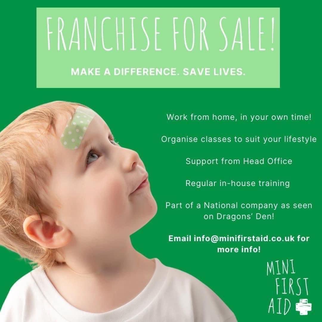 MINI FIRST AID GLOUCESTERSHIRE IS FOR SALE!

Holidays when you want 
Be your own boss 
Hours that fit around childcare 
A rewarding career that saves lives 
If this sounds too good to be true, believe me - it’s not! 

 for more info anna.choudhry@minifirstaid.co.uk