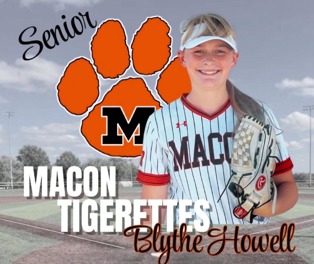 Celebrating senior night at Macon.