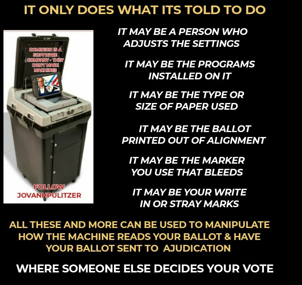 ArtChicken4's tweet image. #votingmachines #PeoplePaperAndPrograms