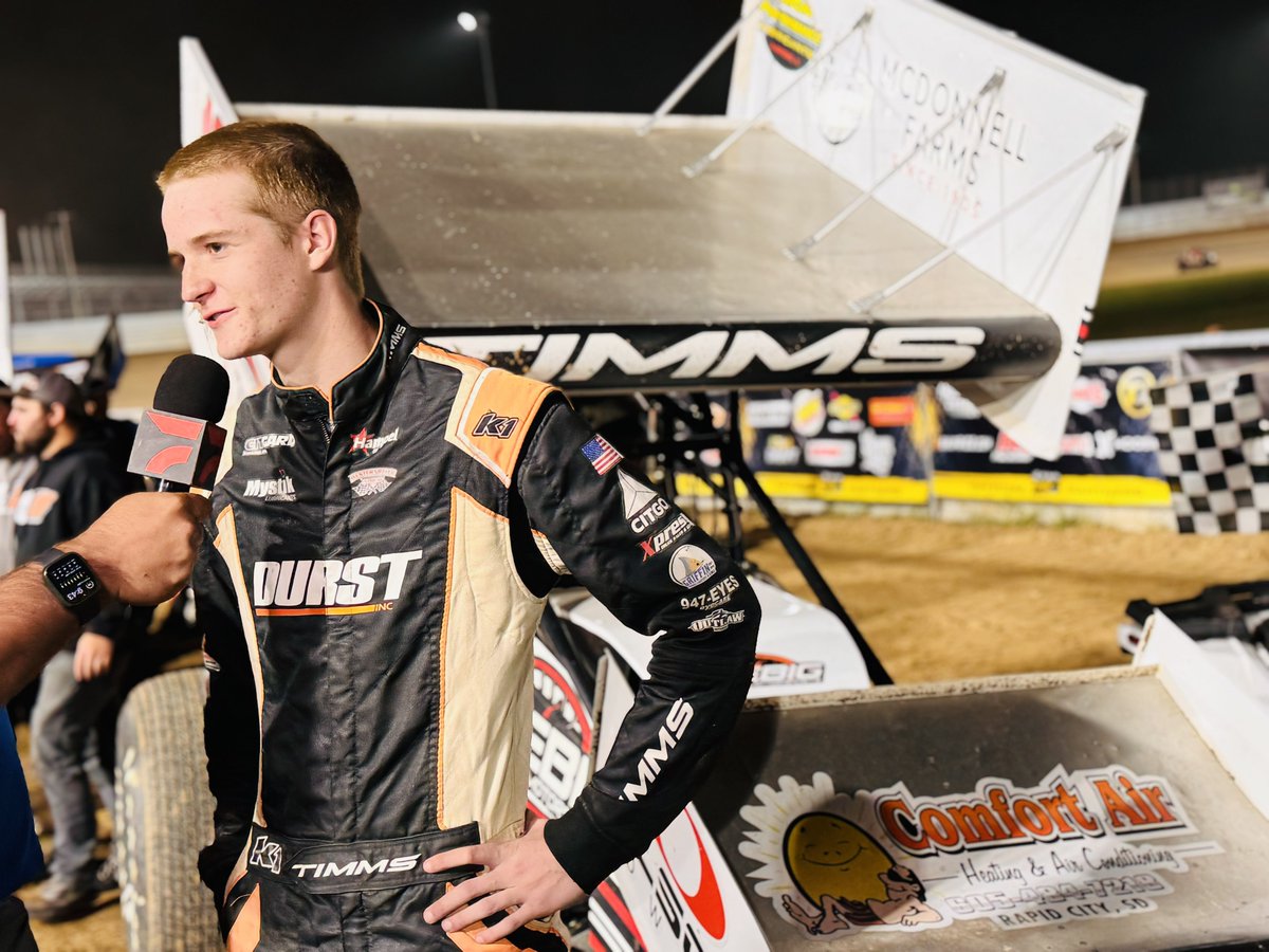 How about that drive from <a href="/RyanTimms_5T/">Ryan Timms</a>?!

In his first night in the Liebig #10, the teenager goes 5th-to-2nd at @I70_Speedway for a career-best runner-up with @Kubota_USA High Limit Racing!