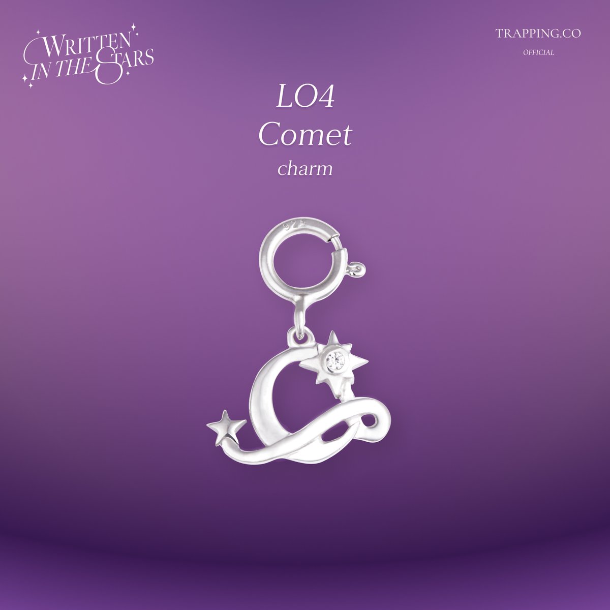 Trapping_co's tweet image. ✨ Trapping x LingOrm
Written in the Stars Collection  เพราะโชคชะตากำหนดให้เราได้เจอกัน✨

🌌Celestial Object NO.4: LOLO (Charms)

LO1 - Doggy Bunny 🦮🐰
LO2 - HalfMoon 🌙
LO3 - Star ⭐️
LO4 - Comet 💫

#TrappingxLingOrm
#WrittenInTheStars
#โชคชะตากำหนดให้เราได้เจอกัน
#LingOrm