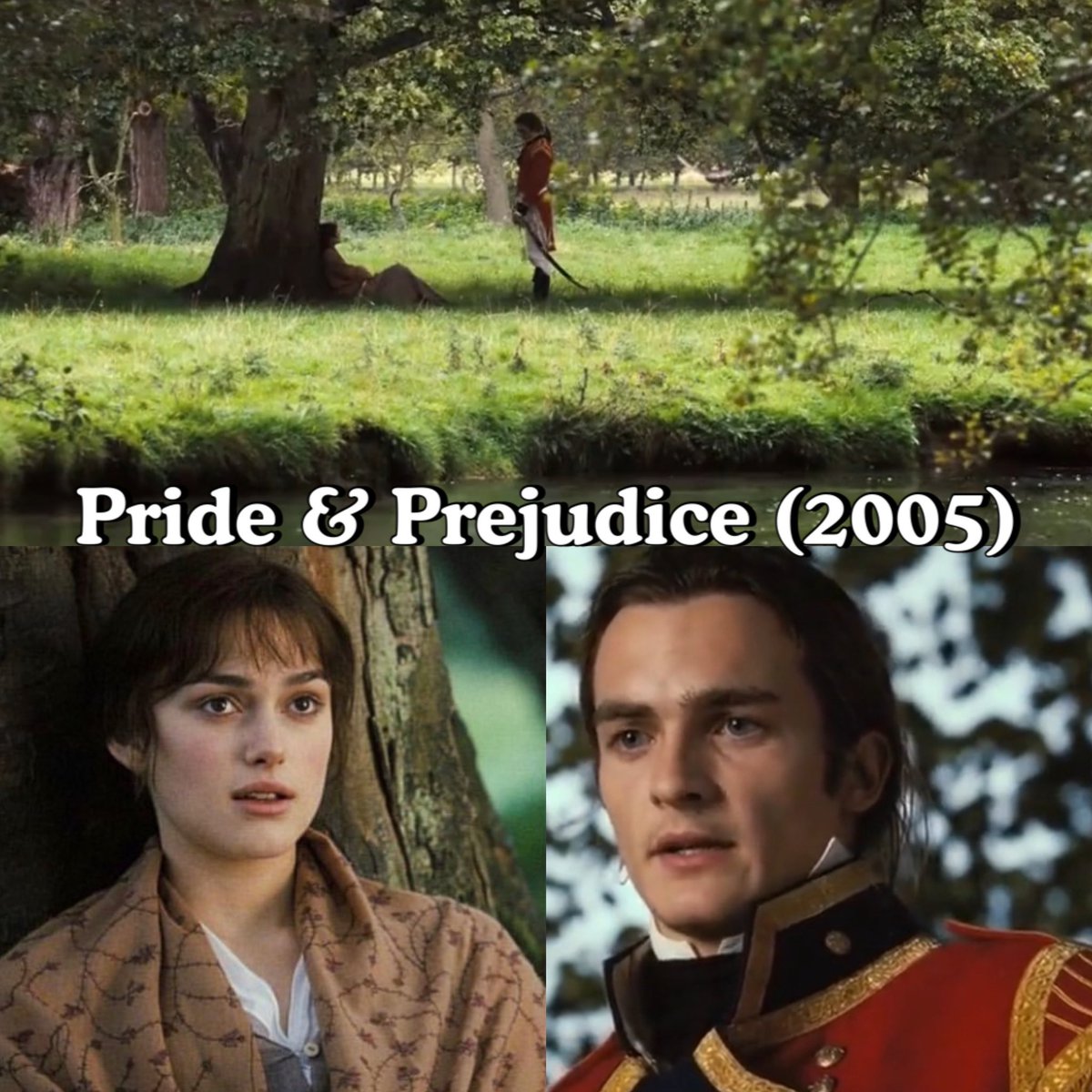 pandp2005's tweet photo. #FYI: Elizabeth’s conversation with Mr. Wickham under the tree was the last scene 🎬 shot for this movie.
#PrideandPrejudice #KeiraKnightley #ElizabethBennet #RupertFriend #MrWickham #Lastsceneshot #thatsawrap #throwback2004 https://t.co/0yW4rmpjfO