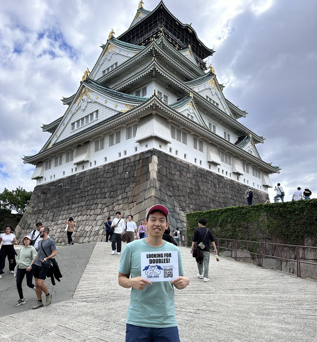 darkatma's tweet photo. Always be looking for doubles, even if you’re at Osaka Castle https://t.co/ZO5WV4r97J