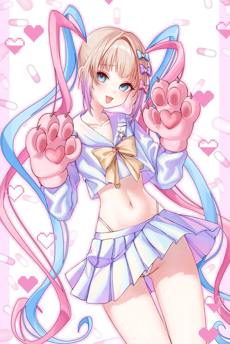 Hiruruchyan's tweet image. hii im hiruchii !! i love drawing cute pretty girls very muchhh &amp;gt;_&amp;lt;💓 
#PortfolioDay