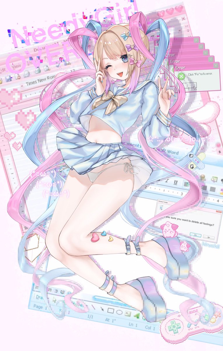 Hiruruchyan's tweet image. hii im hiruchii !! i love drawing cute pretty girls very muchhh &amp;gt;_&amp;lt;💓 
#PortfolioDay
