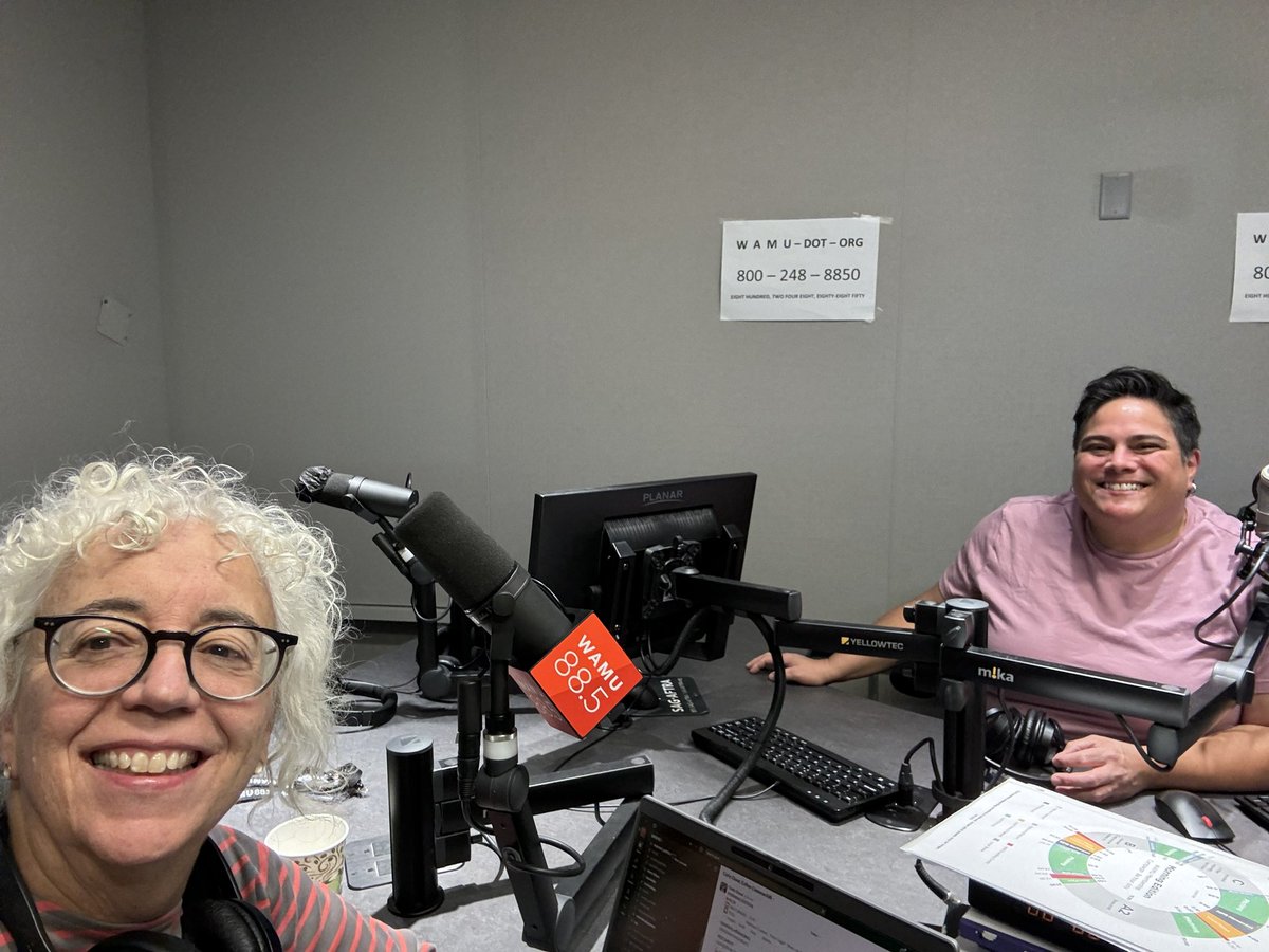 Always great to pitch with @southpaw_radio at <a href="/wamu885/">WAMU 88.5</a> - and thanks to very generous listeners, we hit double the fundraising goal.