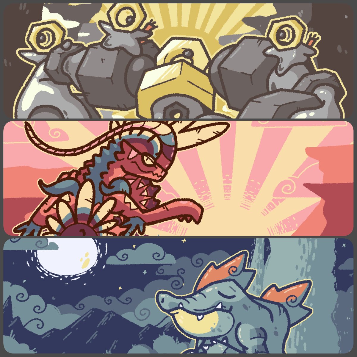 RadStarsaur's tweet image. Happy #portfolioday! I am Zach, a digital artist who lives to draw monsters and prehistoric life.