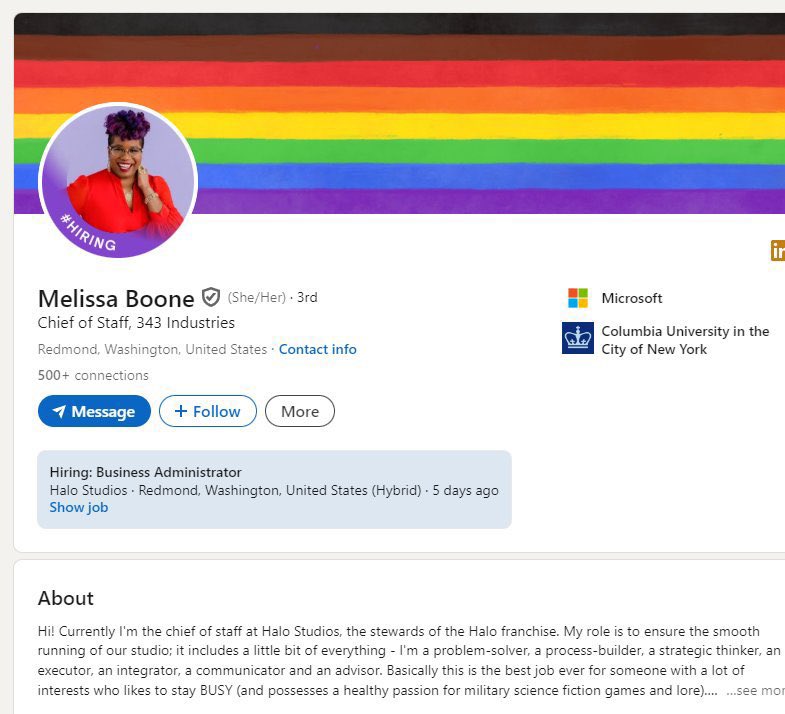 Grummz's tweet image. Microsoft is about to learn an Ubisoft lesson. These are the people in charge of Halo now.

It&apos;s cooked. Dead. Beyond recovery. Pin this tweet. Halo is GONE.