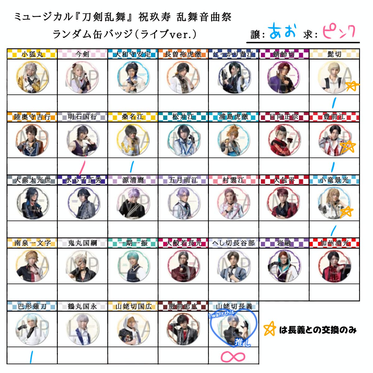 刀ミュ 祝玖寿 乱舞音曲祭 缶バッジ 山姥切長義・巴形薙刀 憎き 刀ミュ 祝玖寿 乱舞音曲祭 缶バッジ 山姥切長義・巴形薙刀 憎き