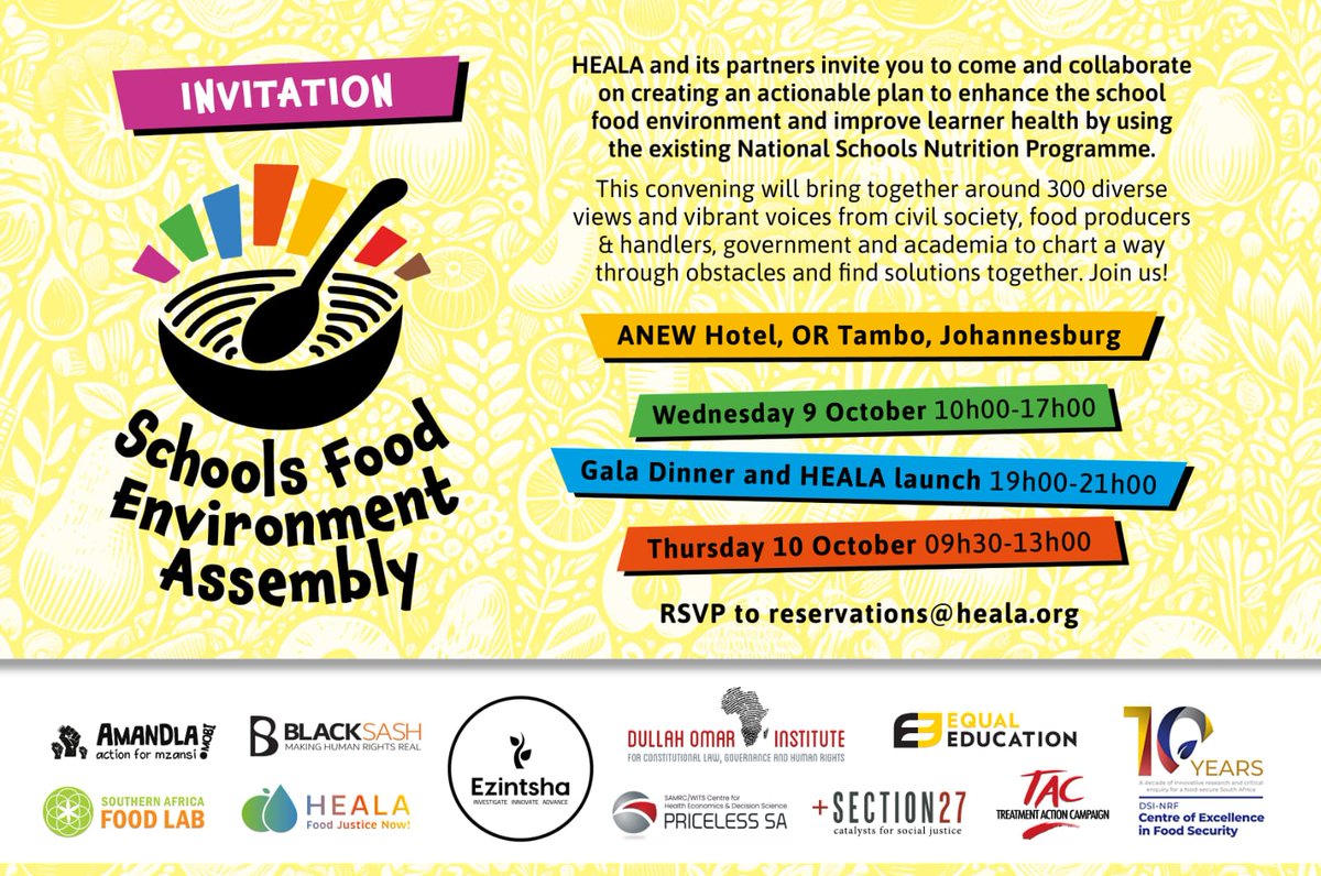 ezintsha's tweet photo. Exciting times at the inaugural School Food Environment Assembly! Dr. Nomathemba Chandiwana from Ezintsha joins 300 participants from various sectors to enhance learner health through the NSNP. Every child deserves nutritious meals! #SFEA #SAFA  @heala_SA https://t.co/f26LWlX7bb