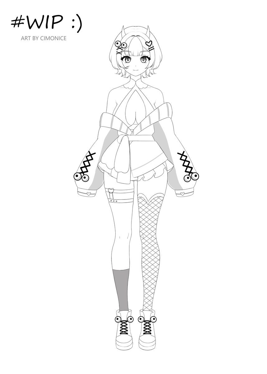 Working on a new model! 😈👀
This one will be up for adoption once it’s done. DM me if you're interested! 
I'm open to some customizations! ദ്ദി(˵ •̀ ᴗ - ˵ ) ✧

#Live2DWIP #Live2D依頼