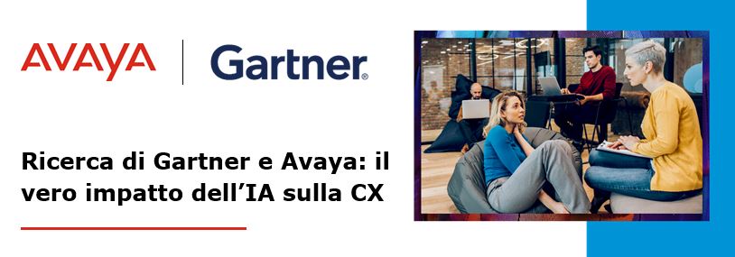 🆕*Nuova Newsletter Gartner e <a href="/Avaya/">Avaya</a> !*

💡Scopri di più sull'impatto effettivo dell' #IA nella #CX attraverso i nostri 4 report.

🔎 accedi qui: bit.ly/4f44CQn

#ExperiencesThatMatter