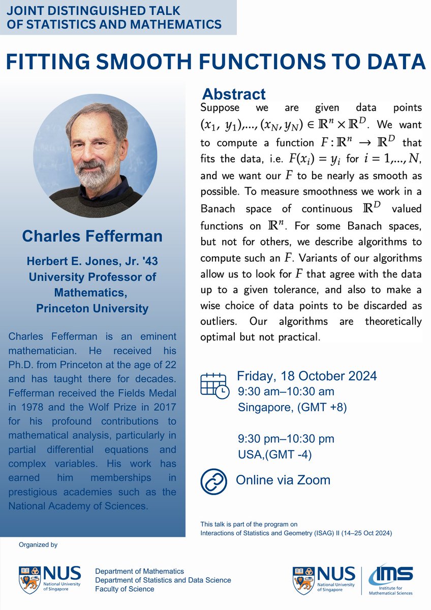 Institute for Mathematical Sciences at NUS tweet media