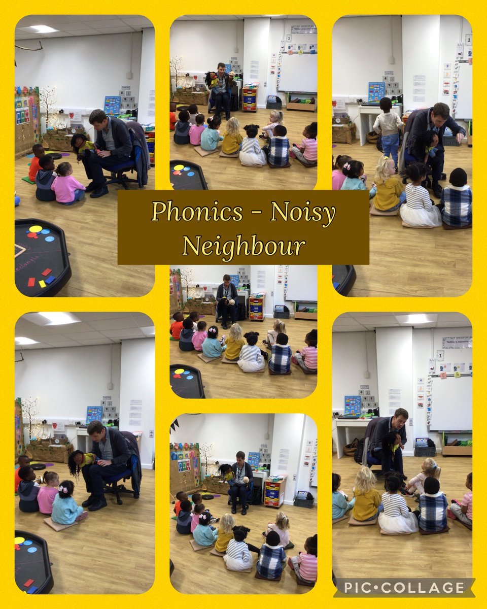 W/E 4.10.24: In Phase 1 Phonics time the #Nursery children played a game called 'Noisy Neighbour'. They had to make a noise which would wake their neighbour up, such as snoring, hair dryer or tap running. Great sounds from the children!