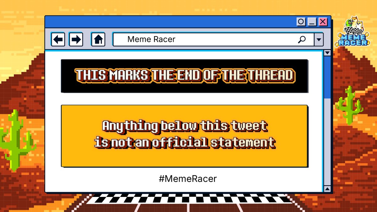 Meme Racer tweet media