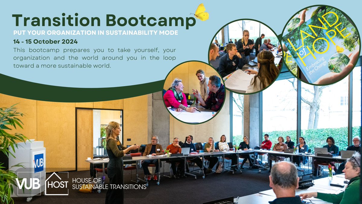 Water and Climate - VUB (@hydr_vub) on Twitter photo Last spots! Don't miss the chance to join us to the Transition Bootcamp on Oπππ¨πππ« ππππ‘ & ππππ‘, ππππ at VUB Campus, Brussels. Put your organization and the world around you in the loop toward a more #SuistanableWorldπ±. Register at loom.ly/CJ0IZDI Last spots! Don't miss the chance to join us to the Transition Bootcamp on Oπππ¨πππ« ππππ‘ & ππππ‘, ππππ at VUB Campus, Brussels. Put your organization and the world around you in the loop toward a more #SuistanableWorldπ±. Register at loom.ly/CJ0IZDI