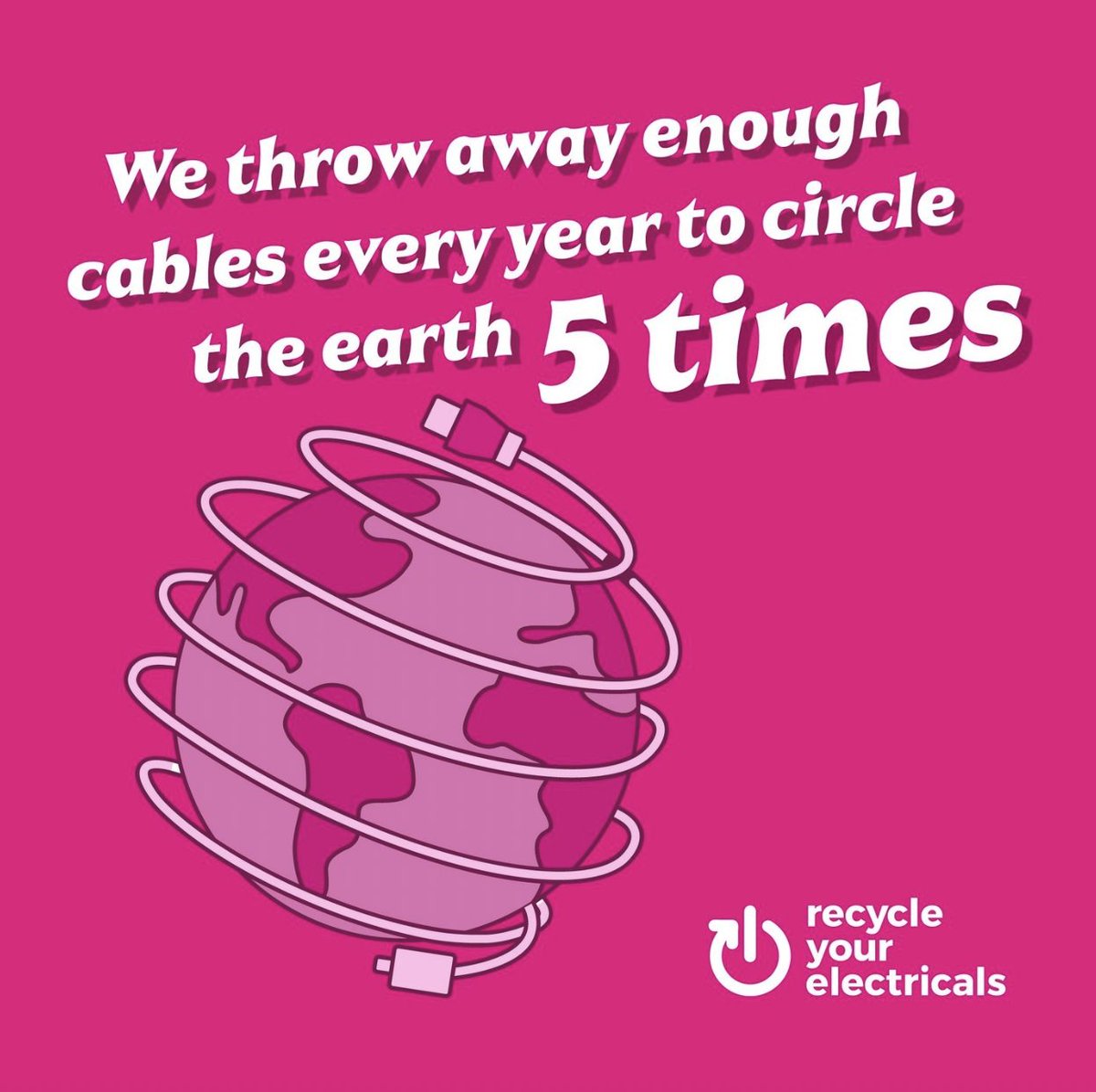 Cables contain precious copper, a material that we take for granted but is essential in our everyday lives.
This Int'l #EWasteDay, give your old cables a new lease of life. Join <a href="/recycleelectric/">Recycle Your Electricals</a> Great Cable Challenge and tackle electrical waste together! bit.ly/4650VpC