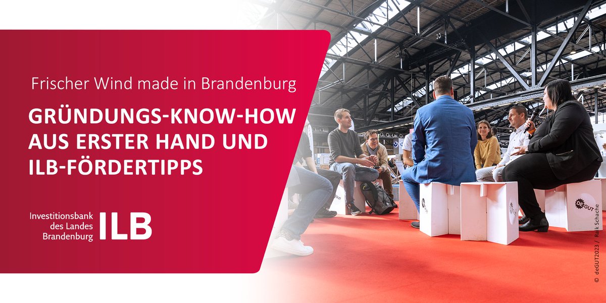 ILB_wirfoerdern (@ilb_wirfoerdern) on Twitter photo Gründungserfahrungen aus erster Hand – gibt's auf der 40. <a href="/deGUT/">deGUT Berlin</a> von <a href="/mycitytree/">Green City Solutions</a>, die mit #ILB-Referatsleiter Tilo Hönisch über ihr Gründungs-Know-how sprechen – bei 'Frischer Wind made in Brandenburg'. 💚
📆 12.10., 13:25 Uhr, Marktplatz
➡️ bit.ly/3TFAQrZ
#wirfördern Gründungserfahrungen aus erster Hand – gibt's auf der 40. <a href="/deGUT/">deGUT Berlin</a> von <a href="/mycitytree/">Green City Solutions</a>, die mit #ILB-Referatsleiter Tilo Hönisch über ihr Gründungs-Know-how sprechen – bei 'Frischer Wind made in Brandenburg'. 💚
📆 12.10., 13:25 Uhr, Marktplatz
➡️ bit.ly/3TFAQrZ
#wirfördern
