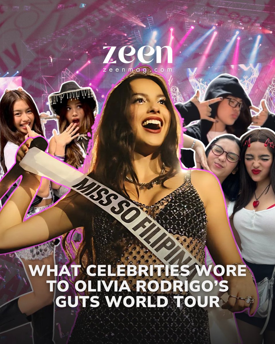 zeenmagazineph's tweet photo. These celebrity #LIVIES pull out their GUTS to Olivia Rodrigo's tour. π
READ THE FULL STORY HERE: https://t.co/z4KKlaraBr
#AndreaBrillantes #BeaBorres #NianaGuerero
#OliviaRodrigoPH #GutsWorldTourPH https://t.co/ywFRQcuBUa