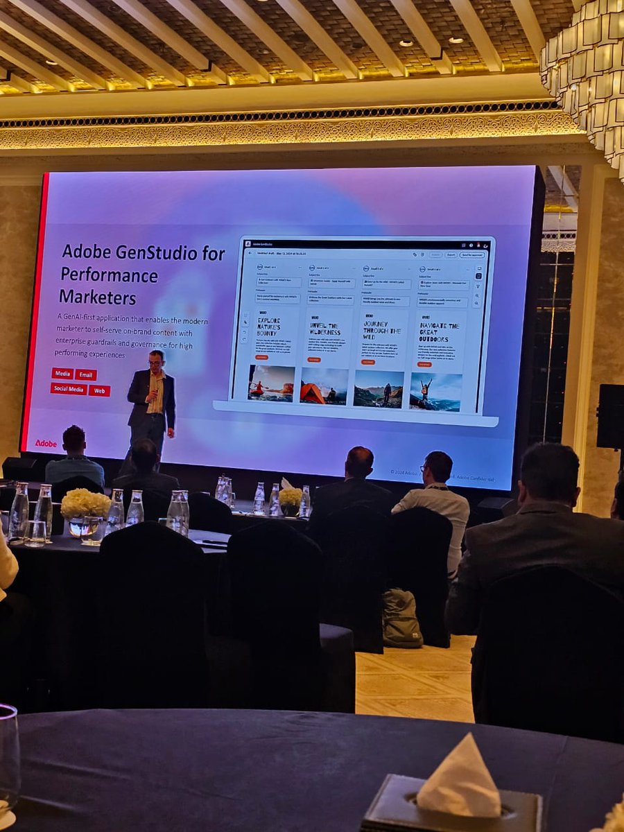 techiesinfotech's tweet image. Exploring the power of Adobe GenStudio at the #AdobePartnerExperienceTour in #Dubai! 🚀 Exciting innovations in generative AI and personalization at scale.
#AdobeSummit #MarketingInnovation #AI #Adobe #DigitalMarketing @Adobe