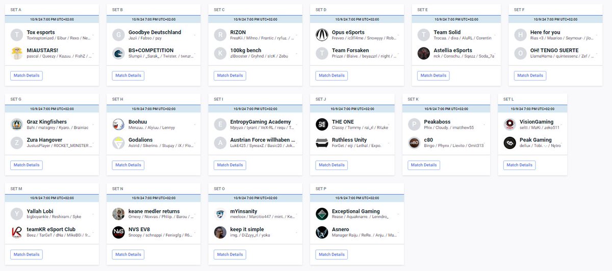 RivalRushRL's tweet image. unsere TOP 32 SWISS, ROUND 1 MATCHUPS stehen fest 🫡