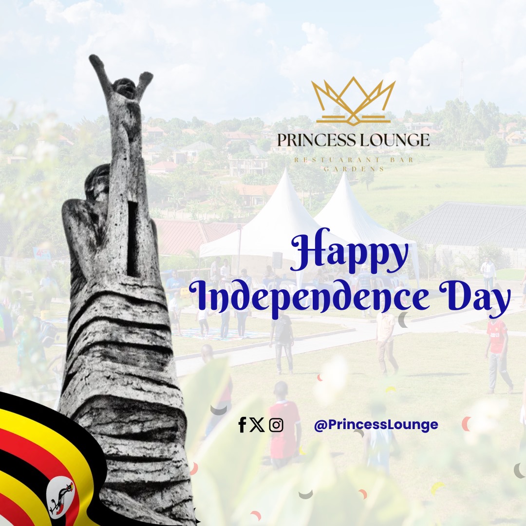 princess_lounge's tweet photo. Today, 9th October, we join the restof Uganda to celebrate 62 years of Uganda's Independence. 🇺🇬

Uganda is rich in culture and spirit! Celebrate with us at Princess Lounge as we honor our nation’s journey.

#UgandaAt62 https://t.co/Xi2QLb3rWI