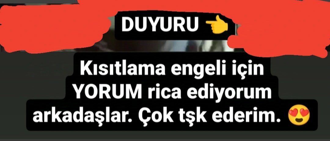 Büyük bi kısıtlama içindeyim. 
Nedenini çözemedim.😎 

Desteğiniz için çok teşekkür ederim. 
@skaantopaloglu
UMUDUN ADI ERDOĞAN 😎