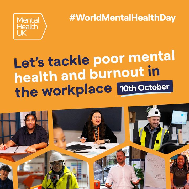 It's #WorldMentalHealthDay tomorrow. 

With 1 in 5 UK employees taking stress-related leave last year, workplace mental health must be a priority.

Visit our website for workplace resources and join us in tackling workplace burnout. 👉 bit.ly/3BnO3zm