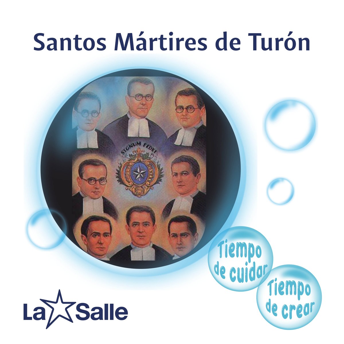 #HermanosDeLaSalle Hoy recordamos a los Santos Hermanos Mártires de Turón, canonizados por el Papa Juan Pablo II el 21 de noviembre de 1999 y modelo de entrega y compromiso con Jesús a seguir. #MiraMásAllá