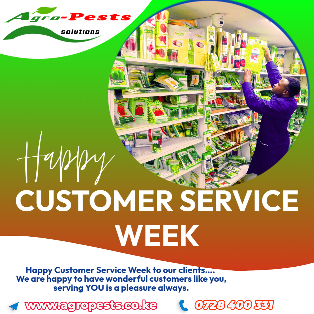 agropests's tweet photo. Happy Customer Service Week from us at @agropests 

#CustomerServiceWeek #CustomerServiceWeek2024 https://t.co/QxfIEe1LcM