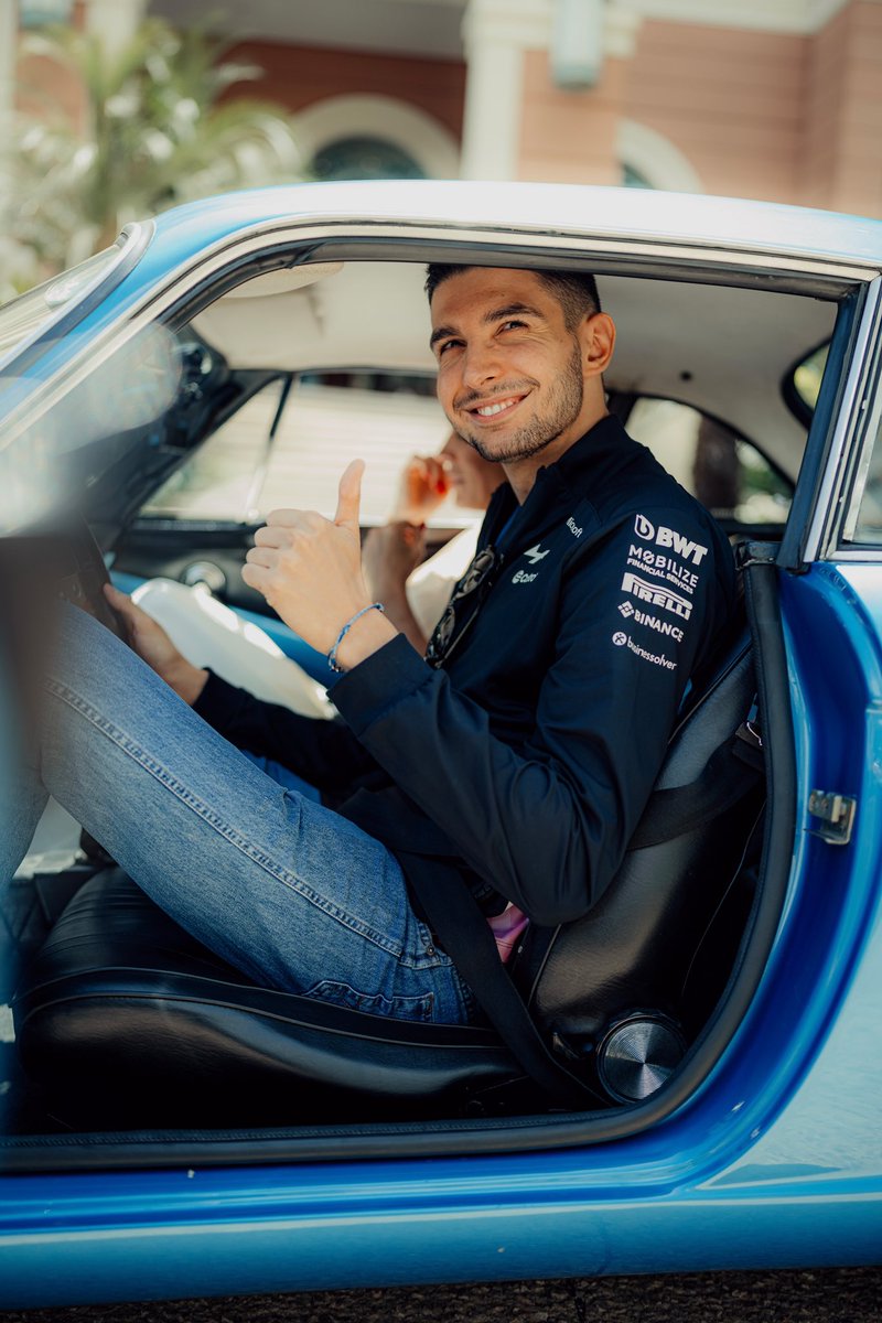 Esteban in the 1976 Alpine Berlinette A110 😍