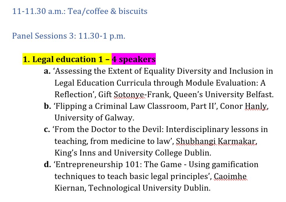 Dr. Shubhangi Karmakar 🏳️🌈🏳️⚧️ (@repealist_) on Twitter photo Delighted to be presenting at <a href="/law_IALT/">IALT</a> in November,
on pedagogical lessons learnt from being a student and teacher in medicine,
to being a teacher <a href="/UCDLawSchool/">UCD Sutherland School of Law</a> and a student <a href="/KingsInns/">Óstaí an Rí | King’s Inns</a> of law. Delighted to be presenting at <a href="/law_IALT/">IALT</a> in November,
on pedagogical lessons learnt from being a student and teacher in medicine,
to being a teacher <a href="/UCDLawSchool/">UCD Sutherland School of Law</a> and a student <a href="/KingsInns/">Óstaí an Rí | King’s Inns</a> of law.