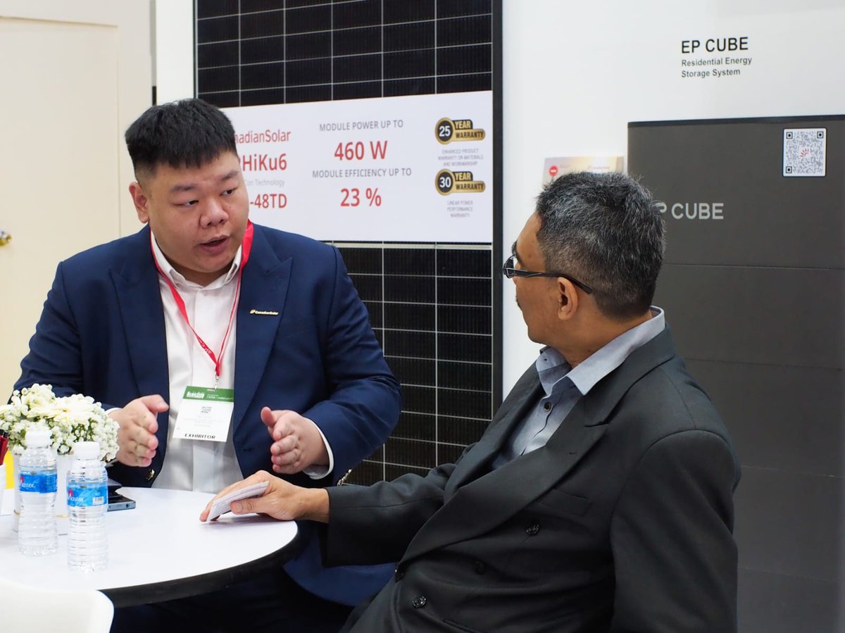 Canadian_Solar's tweet photo. We had a great turnout for the first day of #IGEM 2024 at KLCC in Malaysia. Thank you to everyone who stopped by. Visit our Booth #2205! See you tomorrow and this Friday to discover our cutting-edge solar solutions!
#CanadianSolarSEA #IGEM2024 #SolarEnergy #RenewableEnergy https://t.co/wu22pWr08y