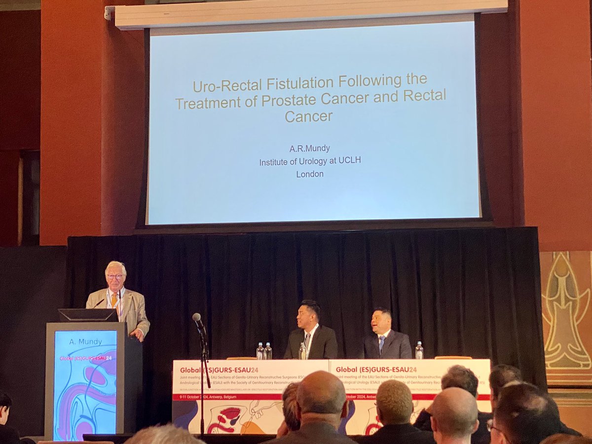 <a href="/DrJustinChee/">Dr Justin Chee</a> 🇦🇺 chairing ISORU session to kick off #ESGURS-ESAU24 and presenting on female urethral strictures. Fabulous recon talks from  <a href="/sanjaybkulkarni/">Dr Sanjay Kulkarni</a> <a href="/drjoshi_pankaj/">Pankaj M Joshi</a> <a href="/GunterDeWin/">Gunter De Win</a> Dr Mundy <a href="/USANZUrology/">USANZ</a>