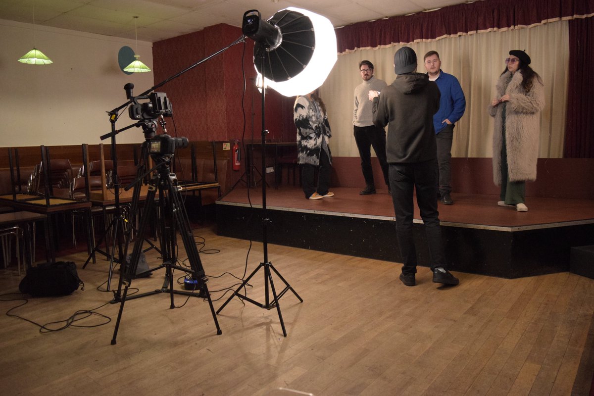 CollectiveVGla's tweet image. Filming Update!

Last week we were filming our new fiction project in the Greenock Torpedo Factory Club. It was a brilliant, productive day, working with a great bunch of talented actors.

More details coming soon!

📸: Rob Mackenzie