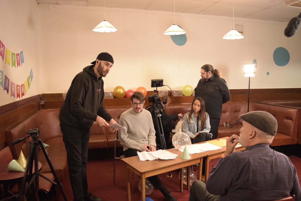 CollectiveVGla's tweet image. Filming Update!

Last week we were filming our new fiction project in the Greenock Torpedo Factory Club. It was a brilliant, productive day, working with a great bunch of talented actors.

More details coming soon!

📸: Rob Mackenzie