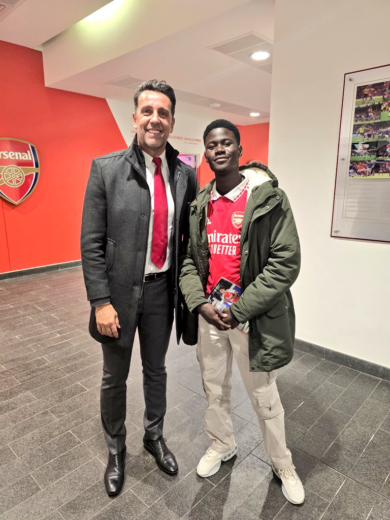 Meeting up with Edu, gaining light from one of the best sporting directors in the game ⚽️ #dbjempire 🌍