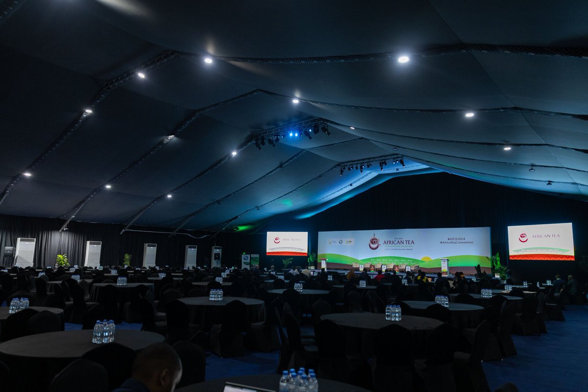 SangwaSifa's tweet image. 🚨𝐓𝐇𝐄 𝐖𝐀𝐈𝐓 𝐈𝐒 𝐎𝐕𝐄𝐑!

The 6th African Tea Convention and Exhibition starts today at the #KCEV! 
This is your chance to connect with global tea industry leaders, explore exciting exhibitions, and engage in meaningful discussions that will shape the future of Africa's