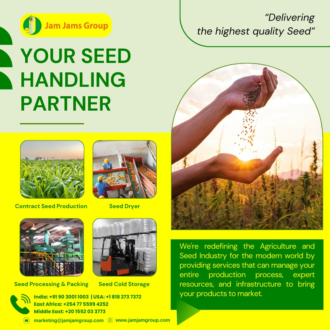seedsprocessing's tweet photo. We can help you create a complete seed-handling experience tailored specifically to your business. Your vision and our experience Let's talk. #seedhandling #seedprocessing #seedpacking #seedstorage #coldstorage #seedproduction #corn #maize #rice #agribusiness #seedcompanies https://t.co/qWUrpUElQ5