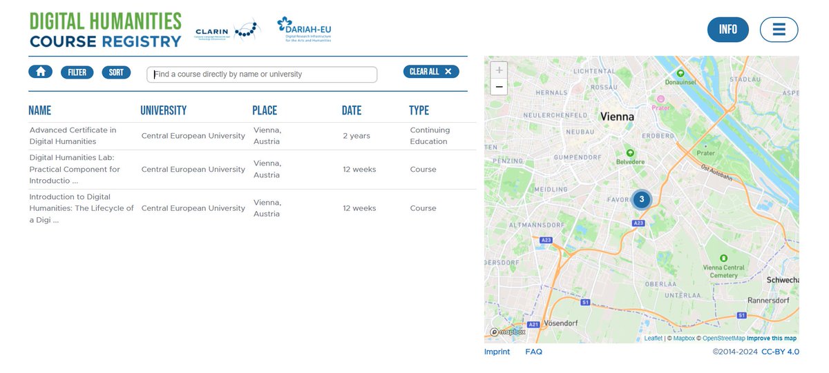 Alíz Horváth (@alizhorvathaliz) on Twitter photo <a href="/ceu/">Central European University</a> is now on the map of #digitalhumanities education! You can check the details of the current offerings on the <a href="/DARIAHeu/">DARIAH-EU | @dariaheu.bsky.social</a> <a href="/AtClariah/">CLARIAH-AT</a> Digital Humanities Course Registry: campus.dariah.eu/course-registry <a href="/ceu/">Central European University</a> is now on the map of #digitalhumanities education! You can check the details of the current offerings on the <a href="/DARIAHeu/">DARIAH-EU | @dariaheu.bsky.social</a> <a href="/AtClariah/">CLARIAH-AT</a> Digital Humanities Course Registry: campus.dariah.eu/course-registry
