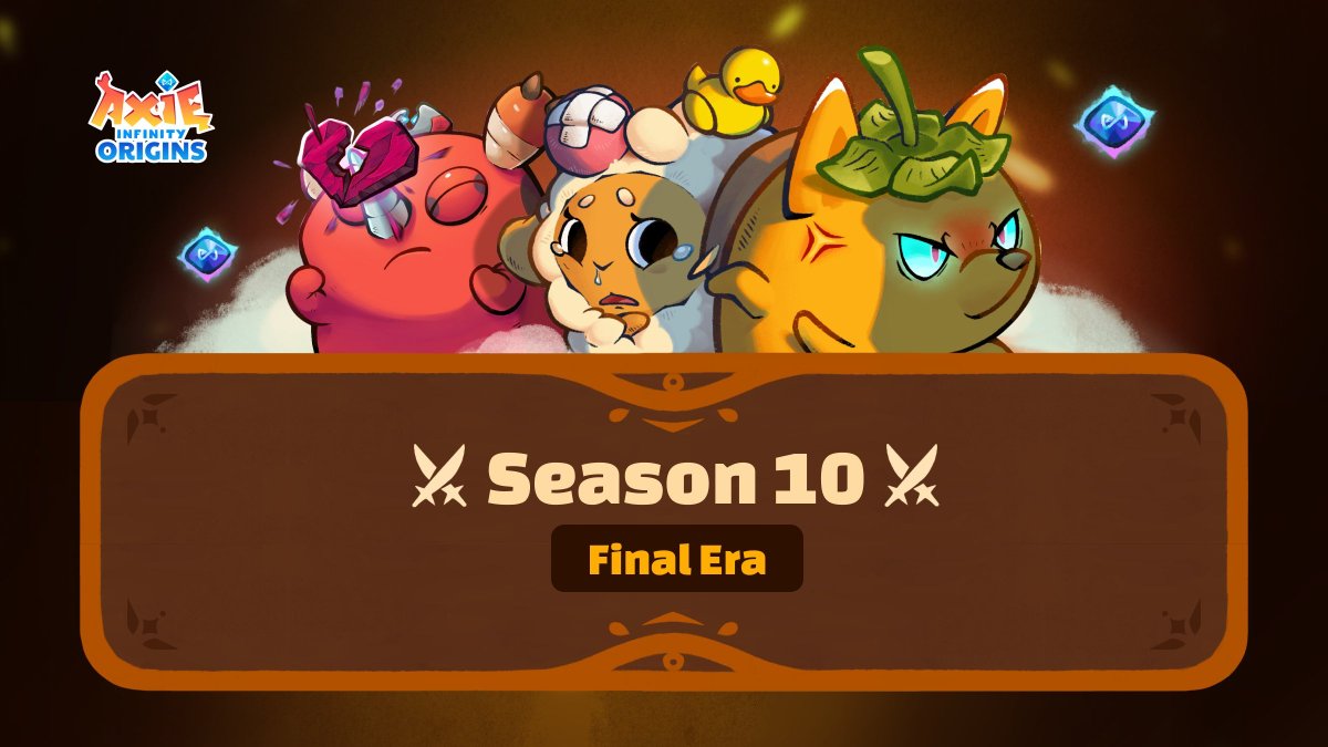 ¡La Era Final de la Temporada 10 de Origins ya comenzó!

Lucha hasta llegar a un final de temporada legendaria⚔️

• 1 semana, 24 mil AXS en juego✨
• Torneo Elite 8 el 20 de Octubre🏆
• Actualización del Leaderboard de Coleccionables⚒️

Puedes leer el anuncio completo aquí👇🏼
